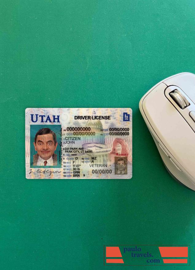 USA Utah DL photolook FRONT PSD template